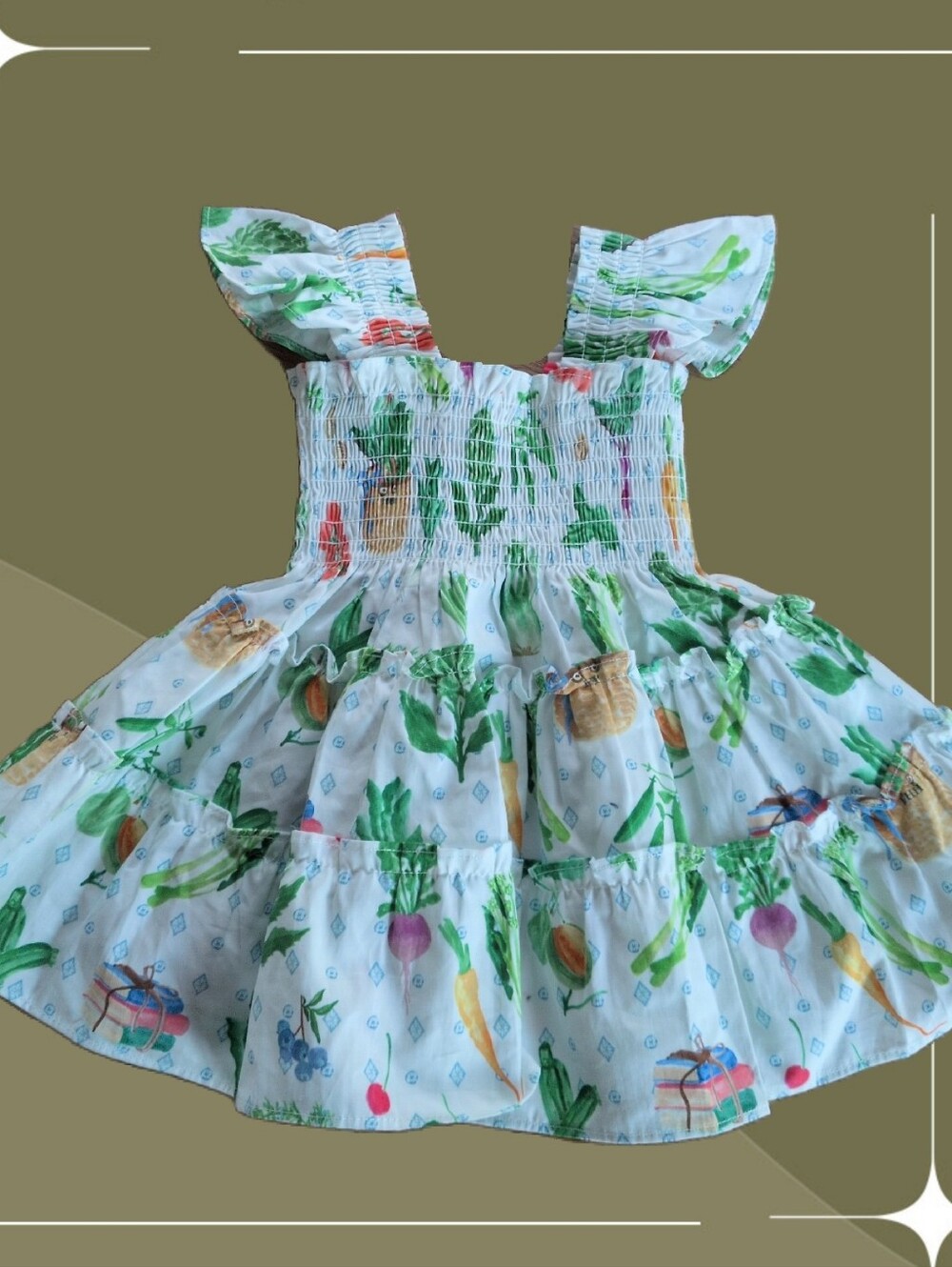 ✨ Nwt Tiny Ellie Nap Dress In Farmers Market Multi Print Size 12-18mo